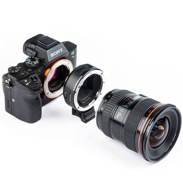 Соединение Sony с объективом Canon EF