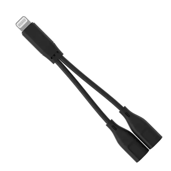 Кабель 2 в 1 Comica DUC-LN lightning - 2 x USB C, зарядка, аудио