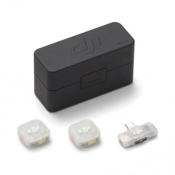 DJI Mic Mini 2S: зарядный кейс, два передатчика и мобильный приёмник USB-C