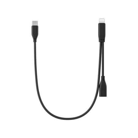 Кабель 2 в 1 Comica LN-DUCMF USB C - lightning, зарядка, аудио