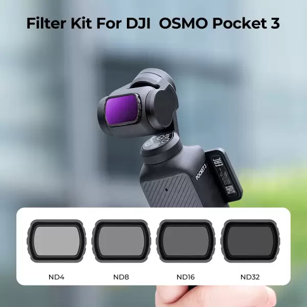 Набор фильтров K&F для DJI OSMO Pocket 3 ND4, ND8, ND16, ND32