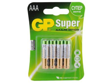 Батарейки GP Super Alkaline AAA 4 шт