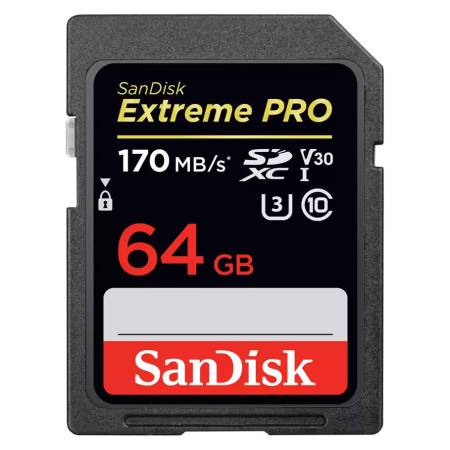  Sandisk Extreme Pro 64GB SDXC 170MB/s 