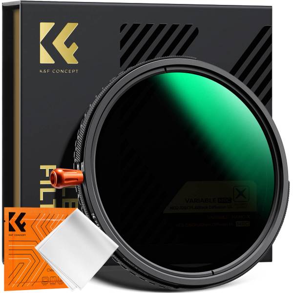 Фильтр 3в1 K&F 58 мм Nano X ND2-32 (1-5 Stops) + CPL + Black Mist 1/4 Фильтр 3в1 K&F 58 мм Nano X ND2-32 (1-5 Stops) + CPL + Black Mist 1/4