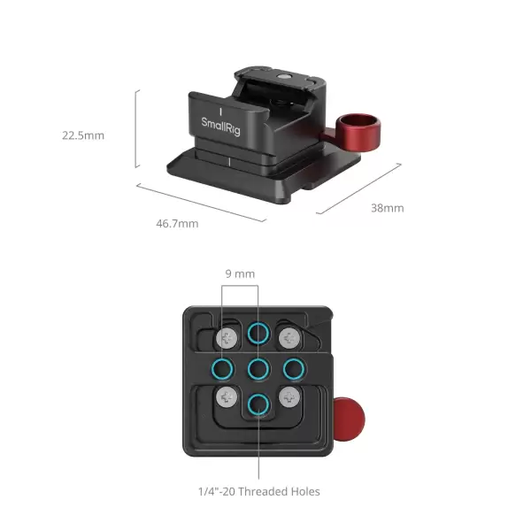 NATO Зажим SmallRig для быстросъёмной пластины Arca-Swiss 4857