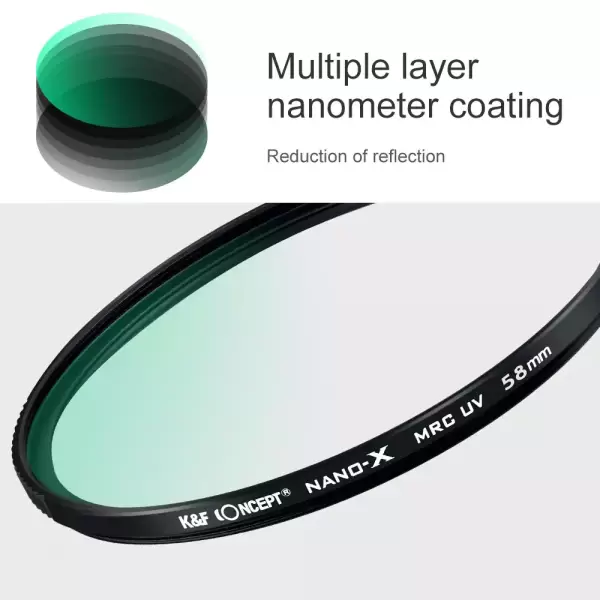 Фильтр K&F Nano X MC UV Schott B270 ультрафиолетовый 55 мм