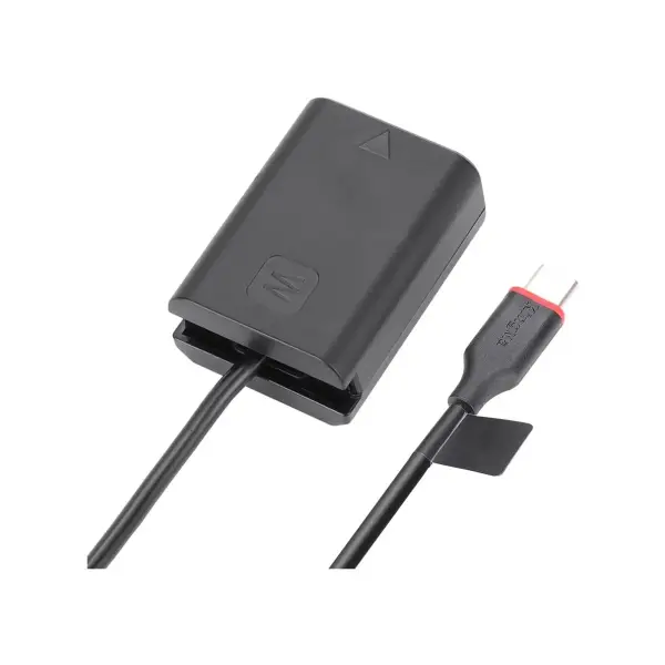 Пустышка NP-FW50 с витым кабелем USB-C — общий вид