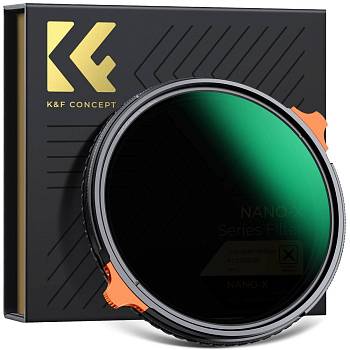Фильтр K&F True Color 62 мм Nano X CPL+Variable Fader NDX ND2-ND32