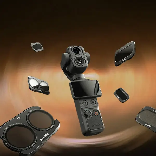 Набор светофильтров SmallRig 6658 и камера DJI Osmo Pocket 4 Pro
