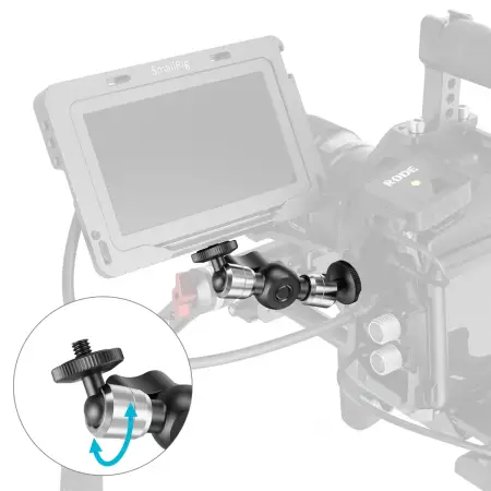 Кронштейн SmallRig 6509 с монитором на клетке