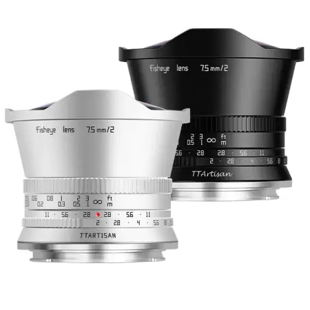 Объектив TTartisan 7.5 мм F2.0 APS-C для Nikon Z серебро