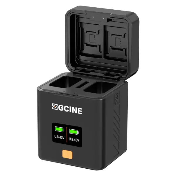 Зарядный кейс ZGCINE PS-FW50 для быстрой зарядки аккумулятора Sony FW50 на два аккумулятора