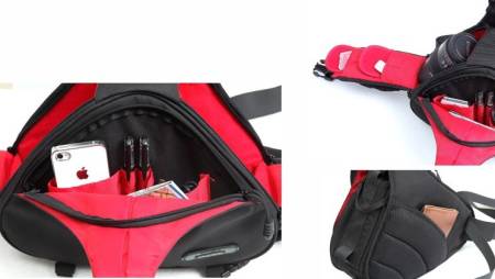 Сумка-рюкзак Caden K1 треугольная черная Сумка-рюкзак Caden K1 треугольная черная