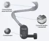 Конструкция гусиной трубки Telesin TE-HNB-002 Max: силикон, сталь и алюминий