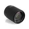 Объектив TTArtisan AF 85 мм F1.8 Neo для L mount лежит на боку — передняя линза и маркировка 0,8 м / 62 мм