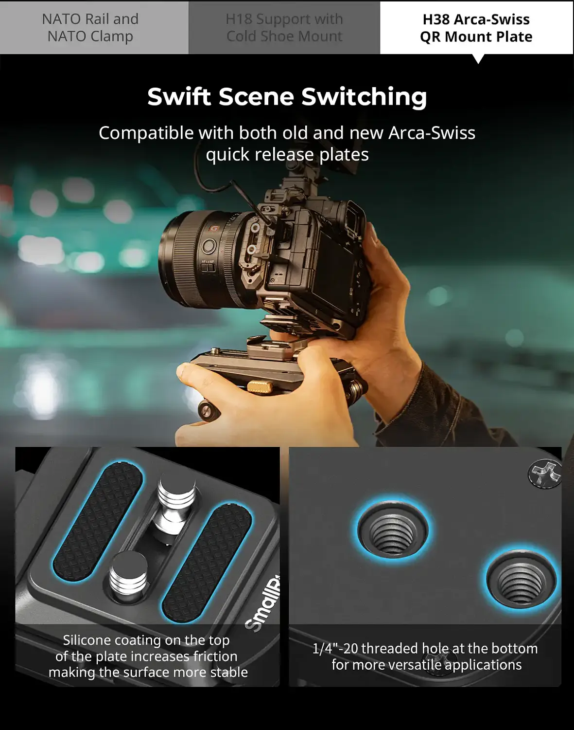 Площадка SmallRig HawkLock H18 с холодным башмаком 4500