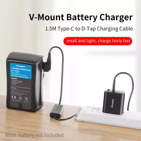 Кабель питания Kingma TC-DP3 Type-C на D-Tap V-mount