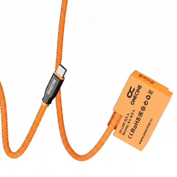 Кабель питания Onecine USB PD-LPE17 Pro для камер Canon R8, R10, R50, R100, RP, 77D, 850D