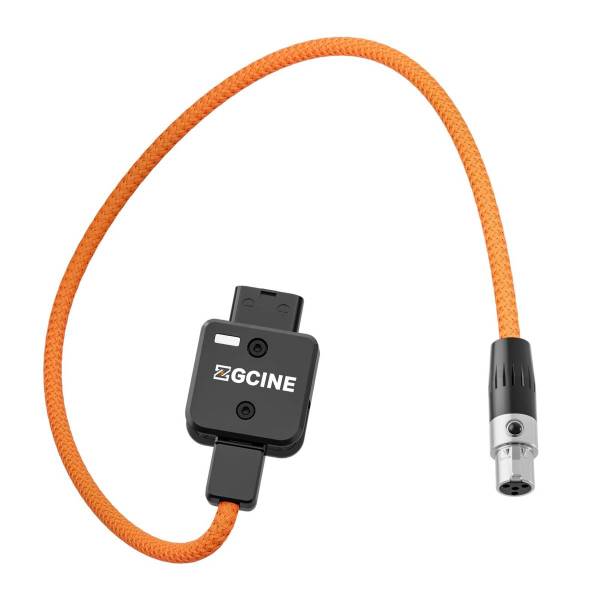 Кабель питания ZGCINE DTAP DT-MX для 4-контактного mini XLR — кабель целиком с обоими разъёмами на белом фоне