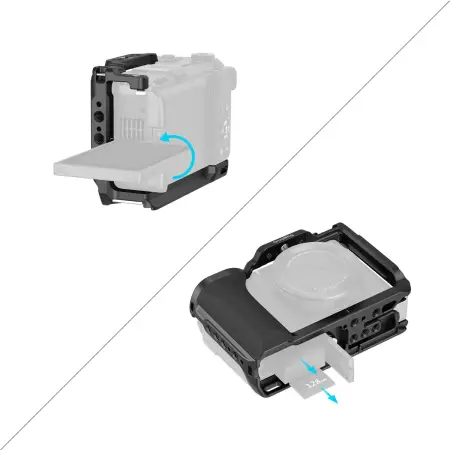 Установка камеры Canon PowerShot V1 в клетку SmallRig 5807