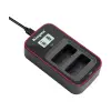 Зарядное устройство Kingma BM058-W126 на два аккумулятора Fujifilm NP-W126 с LCD-экраном