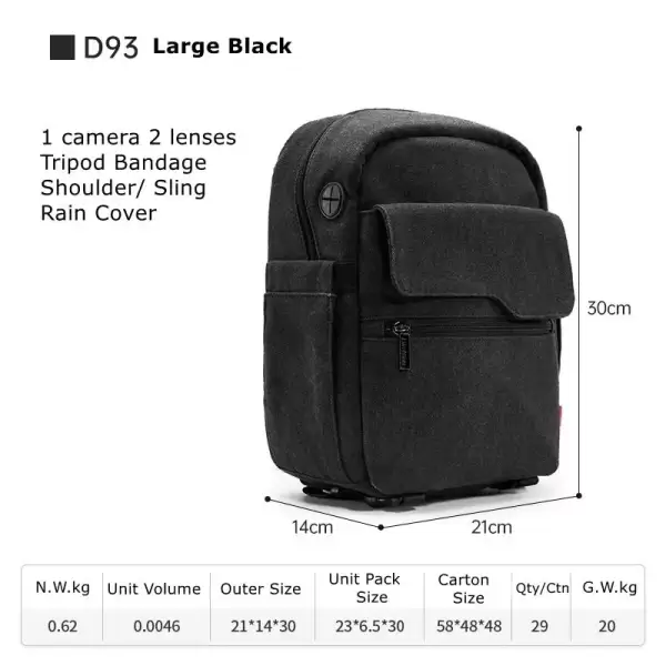 Рюкзак Cwatcun D93-L черный
