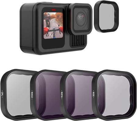 Фильтры Telesin S5-FLT-13-TGP CPL, ND8, ND16, ND32 для GoPro Hero 13