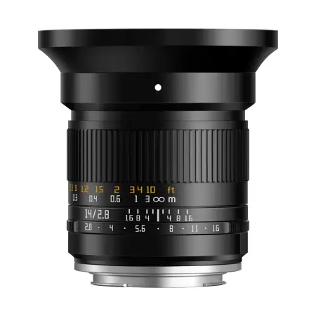Объектив TTArtisan 14 мм F2.8 ASPH для Sony E — с металлической передней крышкой