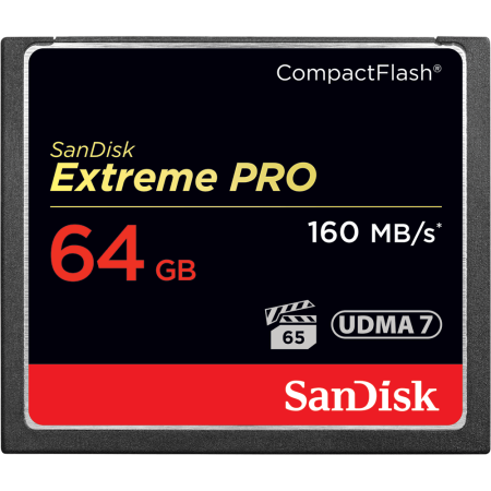 Карта памяти CompactFlash Sandisk Extreme Pro 64Gb 160 МБ/с