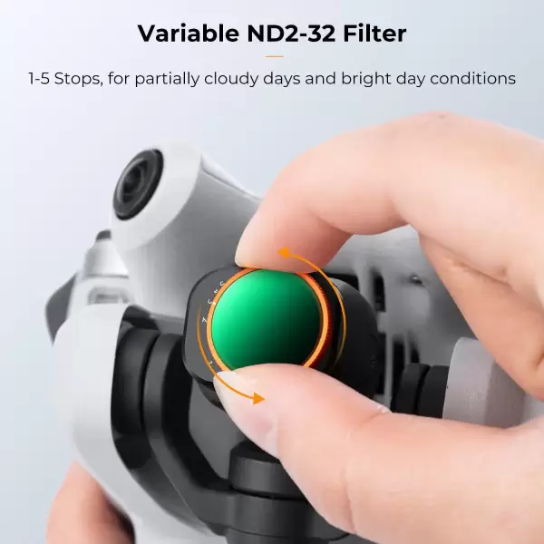 Фильтр K&F concept ND2-32 (1–5 ступеней) для DJI Mini 4 Pro Фильтр K&F concept ND2-32 (1–5 ступеней) для DJI Mini 4 Pro