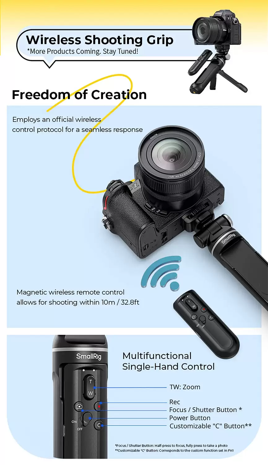 Пульт SmallRig SR-RG2 Multifunctional Wireless Shooting Grip 4551