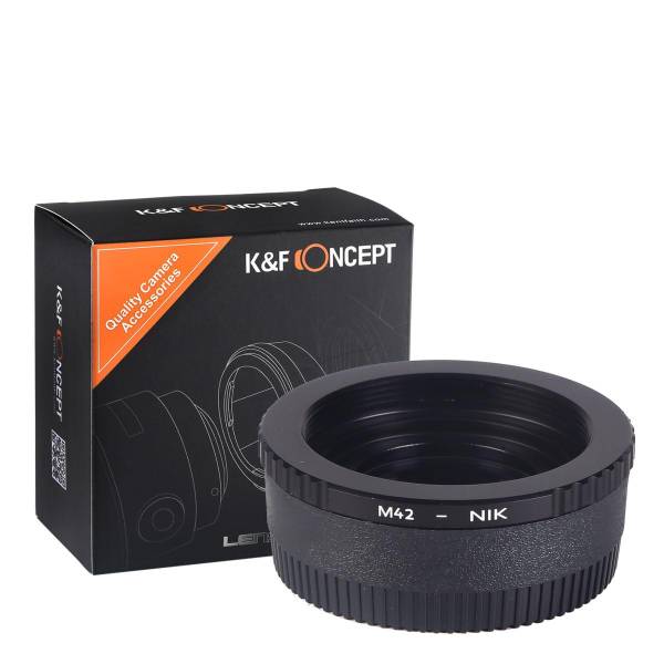 Переходное кольцо K&F Concept m42 - Nikon с линзой