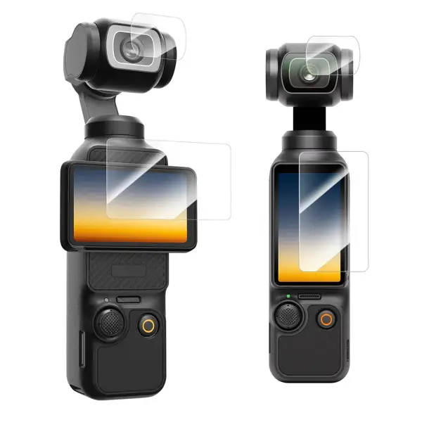 Защитное стекло Telesin для DJI Osmo Pocket 3 (lens film x2 + LCD screen film x2)
