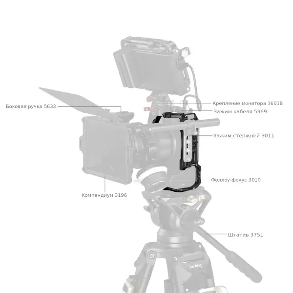 Клетка SmallRig 5954 в риге с монитором и компендиумом