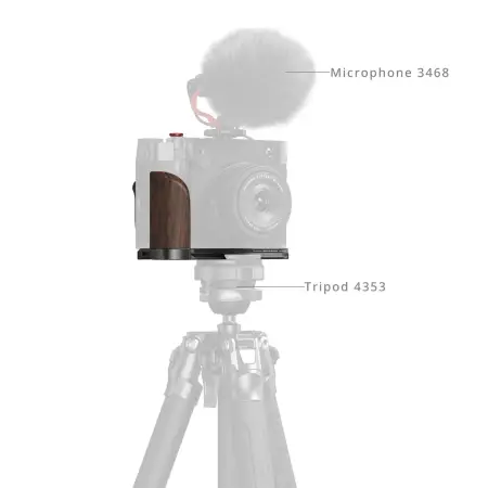 L площадка SmallRig Wooden для FUJIFILM GFX100RF (Black) 5266