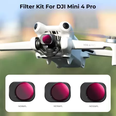 Комплект фильтров K&F concept ND & PL 2 in 1 (ND8 & PL+ND16 & PL+ND32 & PL) для DJI Mini 4