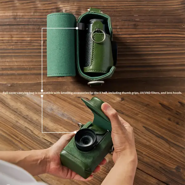 Кожанный чехол SmallRig Leather Kit для Fujifilm X half (Зеленый) 5220