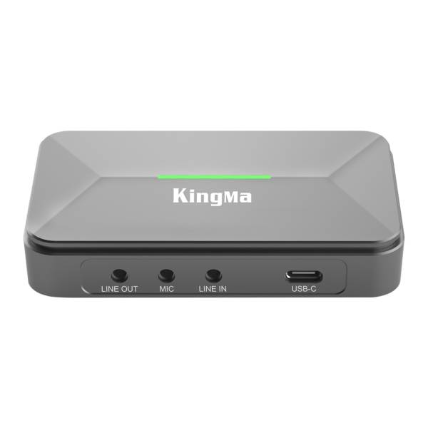 Карта видеозахвата Kingma BMU036: аудиоразъёмы LINE OUT, MIC, LINE IN и USB-C