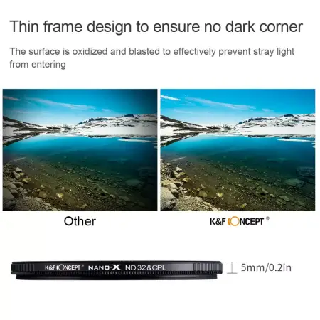 Фильтр K&F Nano-X ND32-CPL 62 мм