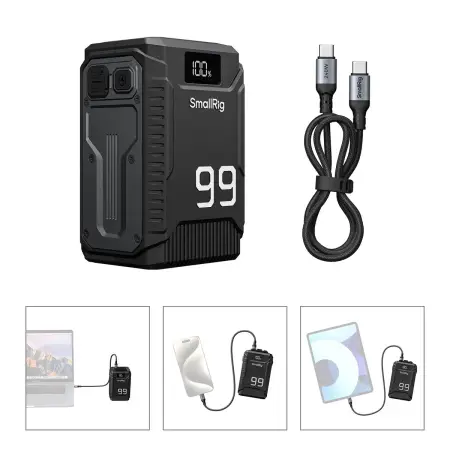 Аккумулятор SmallRig T99 5864 в работе