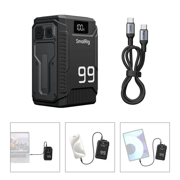 Аккумулятор SmallRig T99 5864 в работе