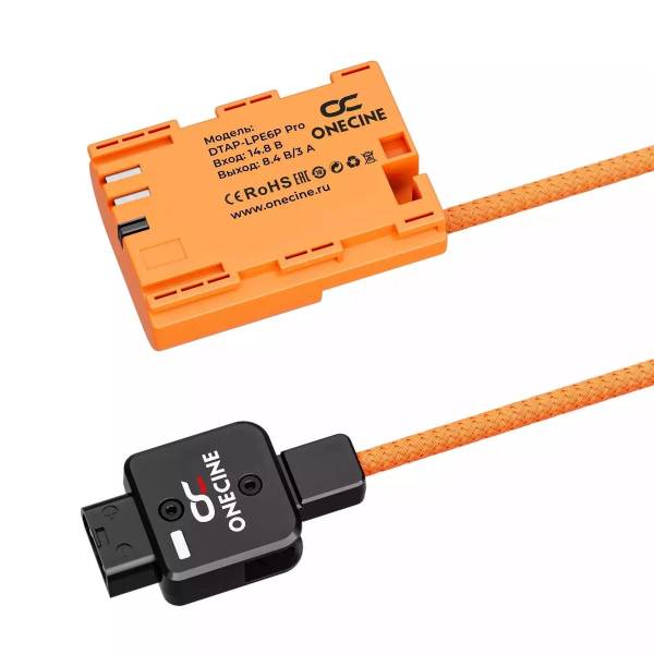 Кабель питания OneCine DTAP-LPE6P Pro для Canon R5 Mark II, R6 Mark III
