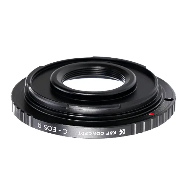 Переходник K&F C-EOS R (Объективы C mount на фото камеры Canon EOS R)