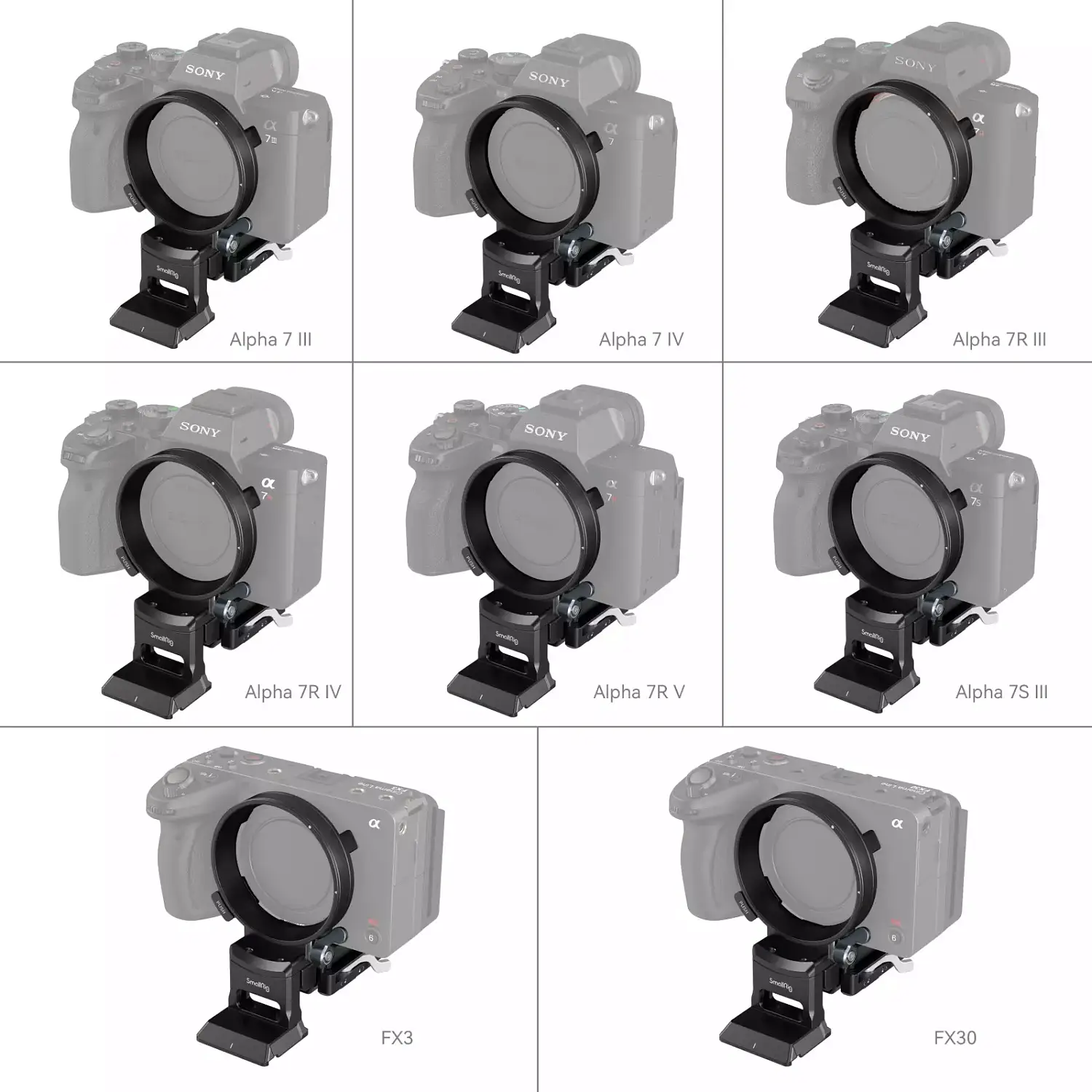 Площадка поворотная SmallRig 4244 Rotatable Horizontal-to-Vertical Mount Plate Kit для Sony A1, A7, A9, FX Series