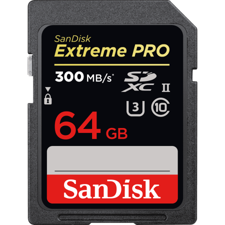 Карта памяти SanDisk SDXC 64GB Extreme PRO UHS-II 300MB/s