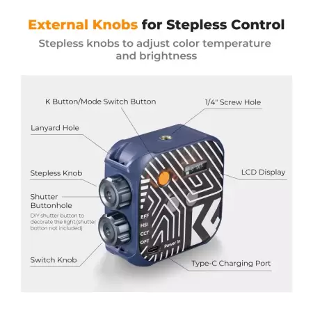 Компактный свет K&F KF34.036V2