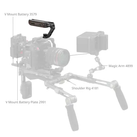 Ручка SmallRig Wooden Top Handle 1/4'', ARRI 3/8