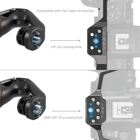 Ручка SmallRig Wooden Top Handle 1/4'', ARRI 3/8