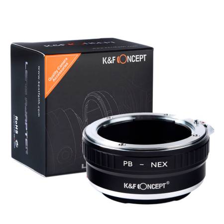 Переходное кольцо K&F Concept PB-NEX (Объективы Praktika B PB на фото камеры Sony E-mount)