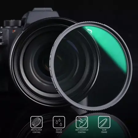 Фильтр K&F 58 мм Nano-X Black Mist 1/2